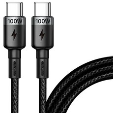 首頁 Planet C to C PD100W 充電線, 2m, 黑色, 1入