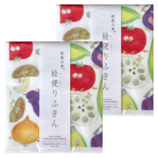 蚊帳的夢 抹布 野菜 日本制, 40 x 35cm, 2條