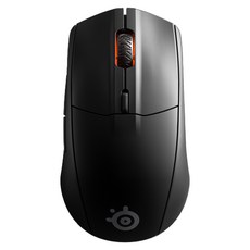Steelseries 賽睿 Rival 3 無線電競滑鼠 超耐用材料 機械鍵點擊靈敏 舒適輕巧, Black
