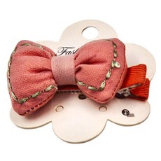 SY(童)造型壓夾-蝴蝶桃紅SY12617