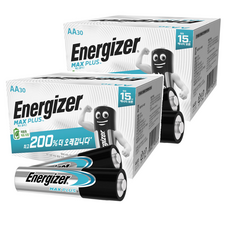 Energizer 勁量 Max Plus AA乾電池, 2個, 30入