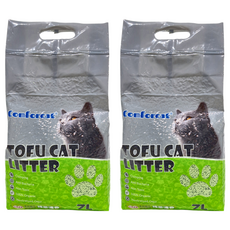 元氣家族 天然豌豆凝結貓砂, 7L, 綠茶清香, 2.5kg, 2袋