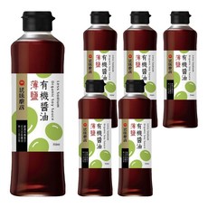 萬家香 玩味廚房薄鹽有機醬油 350ml, 減低鹽分30%, 使用有機黃豆, 100%純天然釀造, 無麩質配方, 榮獲台美雙認證, 6瓶