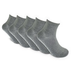 Kosac 男性機能性Ultra Giant運動襪短筒 5雙組, 灰色, 5個