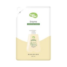 nac nac 酵素奶瓶蔬果洗潔精, 600ml, 2包