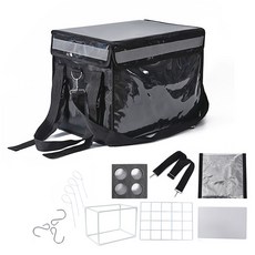 CARTEM 摩托車 自行車 保溫 保冷 外送箱, 黑色