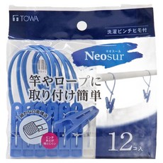 TOWA 東和產業 晒衣夾 12入, 藍, 1入