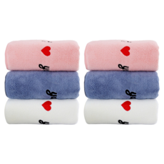 Alwaysleely 刺繡字母超細纖維毛巾 3件組 TSP1553, 2套, No 2