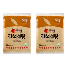 큐원 갈색설탕, 1kg, 2개