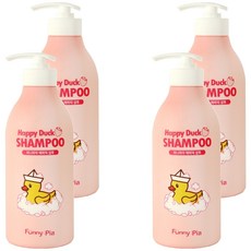 Funny Pia Happy Duck兒童用洗髮精 草莓香, 500ml, 4個