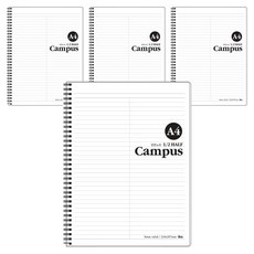 ibis A4 PP 雙拼左翻筆記本, 白色, 4個