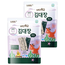 LUSOL 烘烤海苔 酥脆可口 無添加鹽油, 起司, 20g, 2包