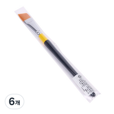 HWAHONG 華虹 平頭人造毛筆刷 972, 5號, 6個