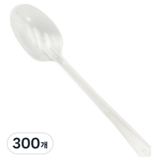 無需撕開的一次性半透明湯匙, 1入, 300個