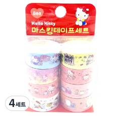 Pink Mango 三麗鷗紙膠帶組, 4套, Hello Kitty