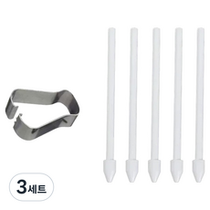 바리코 갤럭시 호환 교체 펜촉 5p 세트 FREE, 화이트, 3세트 화이트, 3세트