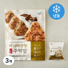 한우물 다시마 간장 주먹밥 10개입 (냉동), 1kg, 3개