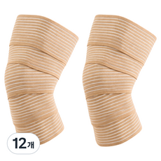 앙멧 다용도 벨크로 압박 밴드 스트랩, 베이지, 12개