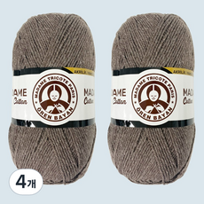 DIKTAS Madame Cotton棉質混紡毛線 2入, 056 可可, 4個