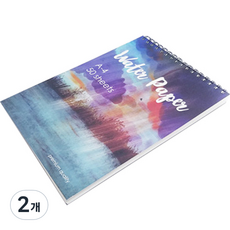 더조넷 워터페이퍼 스케치북 b, A4, 25장, 2개