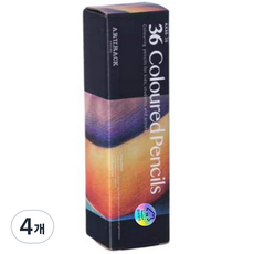 퍼플빈 전문가용 고급 색연필, 36색, 4개
