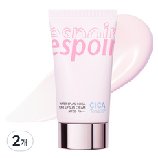 espoir 艾絲珀 水潤積雪草提亮防曬霜 SPF50+ PA++++, 60ml, 2個