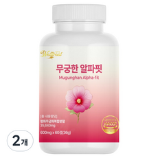 웰트릿 무궁한 알파핏 평화무궁화 복합분말 36g, 2개, 60정