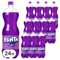 환타 포도향 탄산음료, 24개, 1.5L