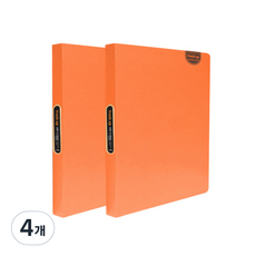 희망화일 뉴 후레쉬업 40p 크리어 내지 O링 칼라화일 3공, 주황, 4개