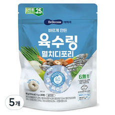 베베쿡 바르게 만든 육수링, 80g, 5개, 멸치디포리
