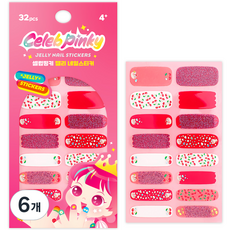 兒童名人Pinky果凍指甲貼, 14 Coco Cherry, 6個