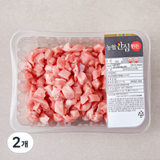 농협안심한돈 등심 카레용 (냉장), 500g, 2개