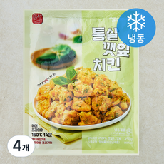 멕시카나치킨 통살깻잎치킨 (냉동), 350g, 4개