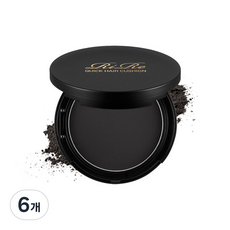리르 퀵 헤어 흑채 쿠션 14g, 01 내추럴블랙, 6개