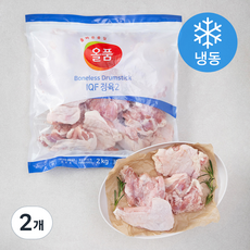 올품 IQF 닭다리살 (냉동), 2kg, 2개