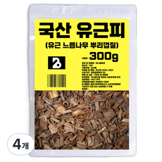 비니플랑센 국산 유근피 유근 느릅나무 뿌리 껍질, 300g, 1개입, 4개