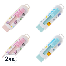 STAEDTLER 施德樓 滑動式自動橡皮擦 2款 x 2入組, 星星, 愛心, 2套