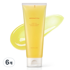 AROMATICA 煥亮維他命油感凝膠潔面乳 甜橙與橙花, 150ml, 6個