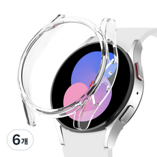스타일링 베젤링 스마트워치 케이스, 투명, 6개