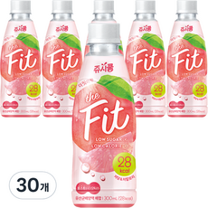 쥬시쿨 더핏 복숭아 유산균 음료, 300ml, 30개