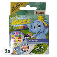 CRAZE 驚奇泡泡錠 48g - 4歲以上適用 天然成分 繽紛色彩 兒童泡澡好物, 3盒
