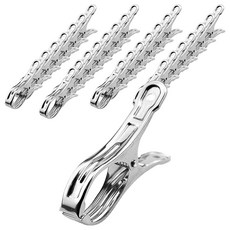 葉子小舖 不鏽鋼曬衣夾【中號被夾】9cm (10個/包) 防風耐用曬衣夾, 1入