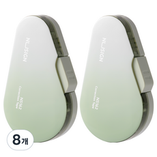 델리 누사인 슬라이딩 수정테이프 12m NS162, 그린, 8개