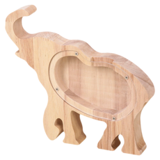 CHIFUN SENHUO 祈樂森活 木質存錢筒, 大象, 1個