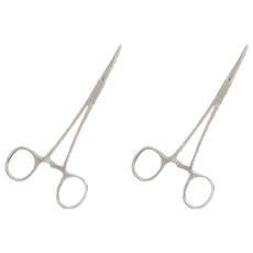 대한의료기 모스키토 켈리 의료용 가위 하품 곡선 14cm, 2개