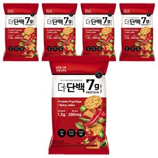 더단백 빙그레 건강tft 팝칩 매콤살사맛, 5개, 44g