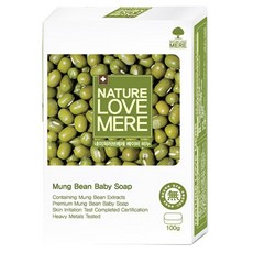 네이쳐러브메레 유아 녹두 베이비 비누, 100g, 1개