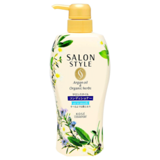 SALON STYLE 輕盈柔順潤髮乳 添加天然草本精華及摩洛哥堅果油 深層滋潤修護受損髮質 使秀髮恢復健康光澤, 500ml, 1瓶