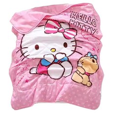 LoveCity 寢城之戀 台灣製 正版授權 蜜絲絨超柔暖暖被, Hello Kitty