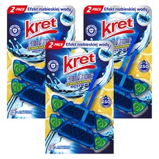 kret 馬桶芳香清潔掛 Set 2入, 檸檬萊姆香氣, 清潔防垢除臭, 40g, 3盒